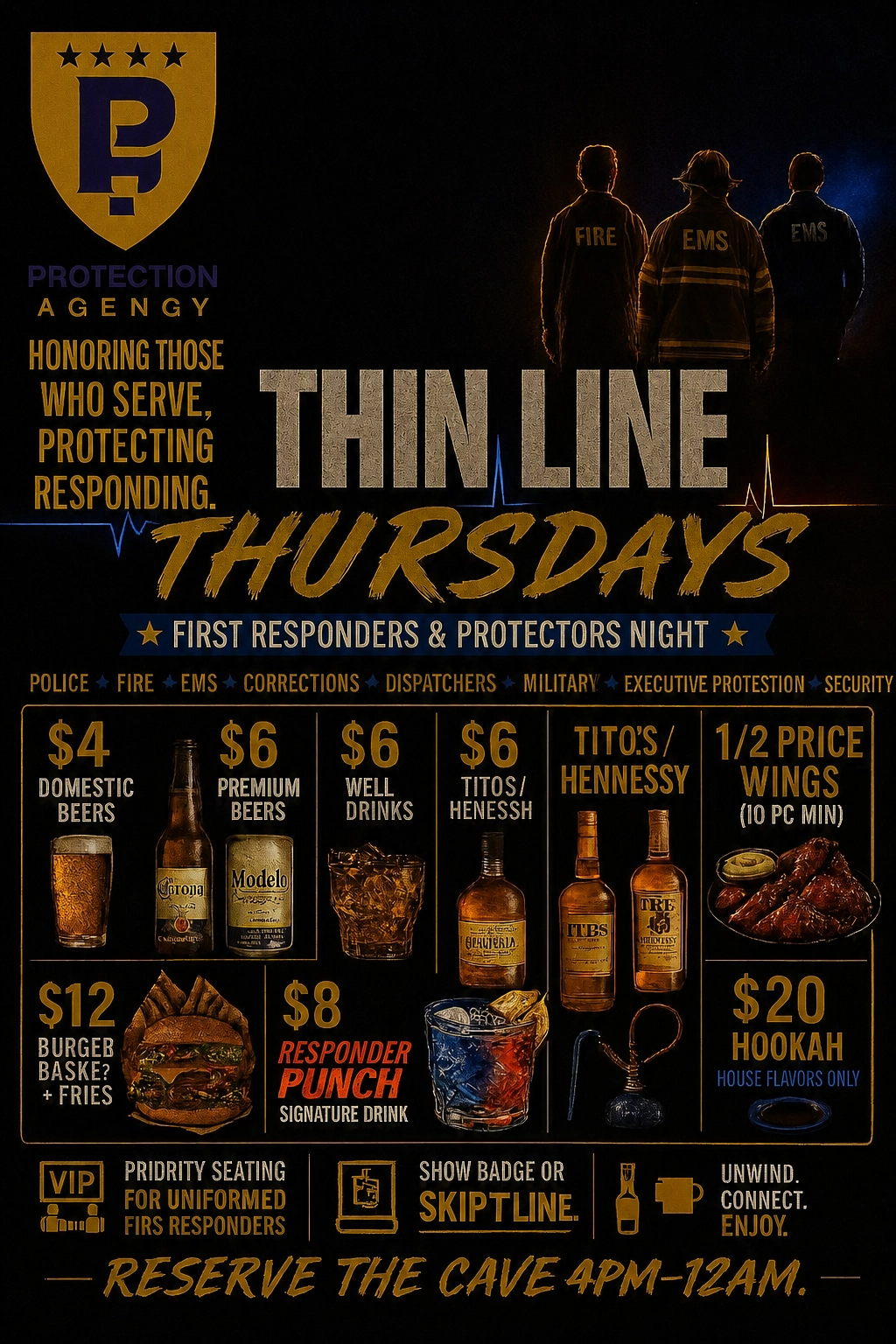 Thin Line Thursday flyer