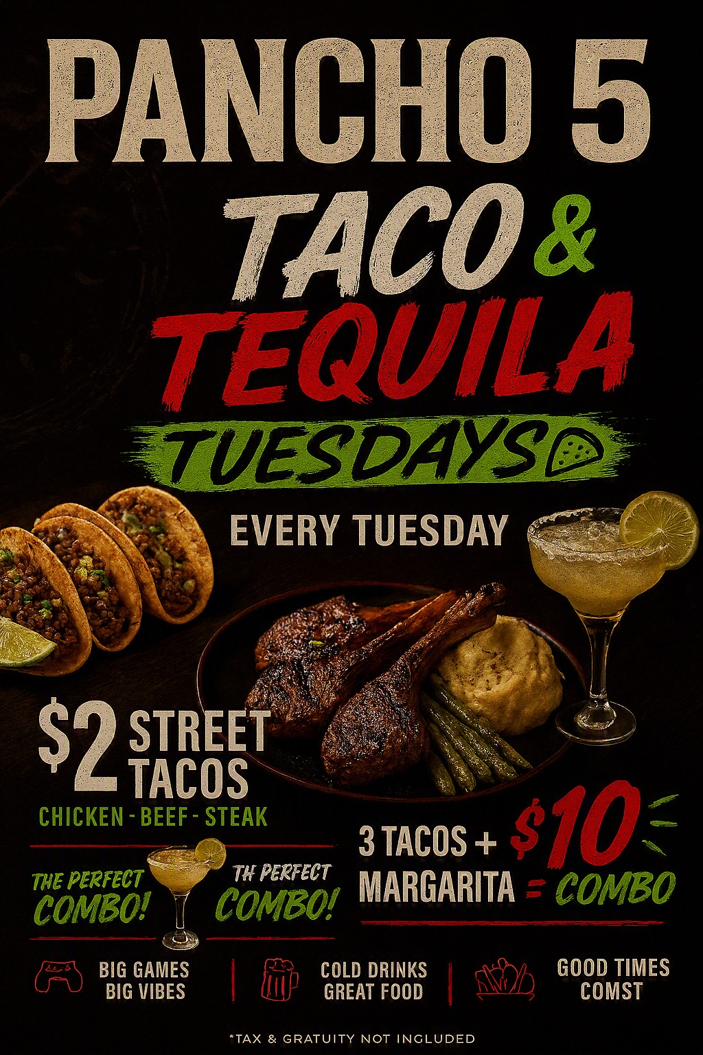 Taco & Tequila Tuesday flyer
